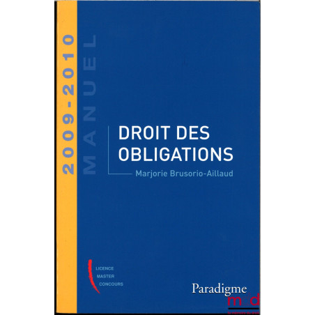 DROIT DES OBLIGATIONS