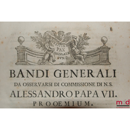 NOTABILIA IN BANNIMENTIS GENERALIBUS DITIONIS ECCLESIASTIÆ AUTHORE BON. MEM. SYLVESTRO BONFINIO J.C. NOBILI BRITTINORIENSI, O...