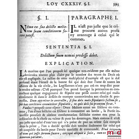 LES RÈGLES DU DROIT CIVIL, DANS LE MÊME ORDRE QU?ELLES SONT DISPOSÉES AU DERNIER TITRE DU DIGESTE. TRADUITES EN FRANÇOIS AVEC...