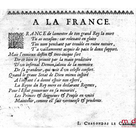 RESPONSES ET DECISIONS DU DROICT FRANÇOIS, revues, corrigées et augmentées et RÉSOLUTIONS DE PLUSIEURS NOTABLES, CÉLÈBRES ; I...