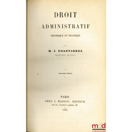 DROIT ADMINISTRATIF, Théorique et pratique, 2ème édition