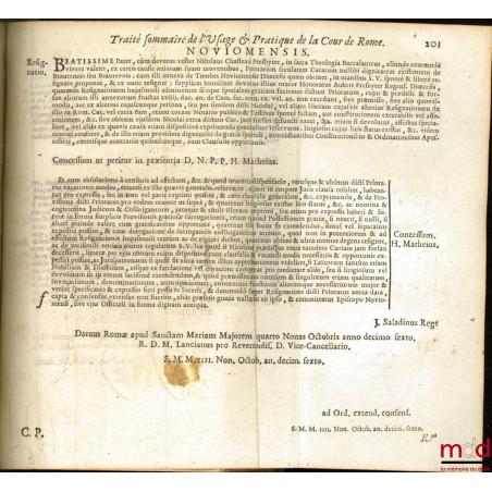 TRAITÉ DE L?USAGE ET PRATIQUE DE LA COUR DE ROME POUR L?EXPÉDITION DES SIGNATURES & PROVISIONS DES BÉNÉFICES DE FRANCE, Nouve...