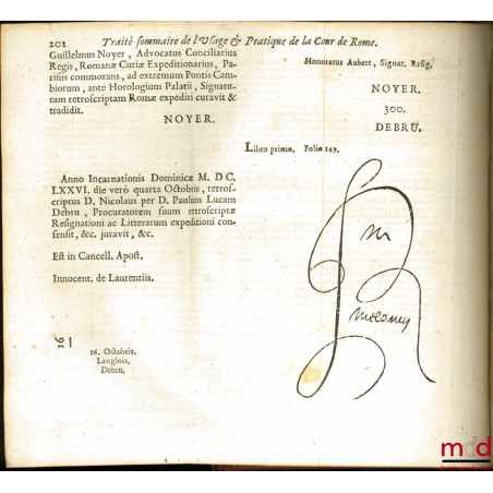 TRAITÉ DE L?USAGE ET PRATIQUE DE LA COUR DE ROME POUR L?EXPÉDITION DES SIGNATURES & PROVISIONS DES BÉNÉFICES DE FRANCE, Nouve...