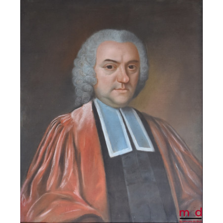 PORTRAIT D’UN MAGISTRAT, École française du XVIIIe siècle, pastel