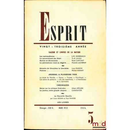 ESPRIT 23ème année n° 3