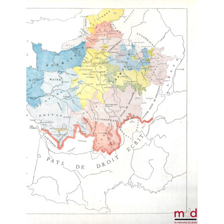 ESSAI DE GÉOGRAPHIE COUTUMIÈRE, ÉGALITÉ ENTRE HÉRITIERS ET EXCLUSION DES ENFANTS DOTÉS, coll. de la Société d’histoire du droit