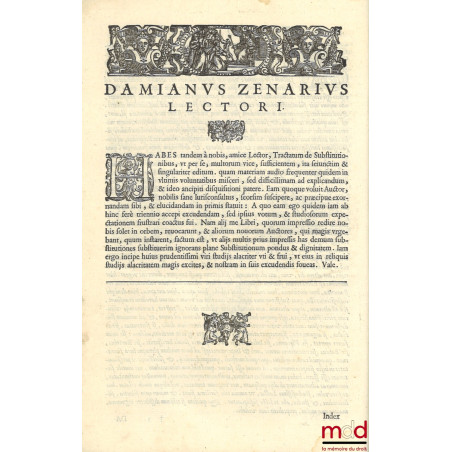 Alexandri Trentacinquii, I.C. praeclarissimi, patricii Aquilani, De substitutionibus tractatus, Hanc ultimarum voluntatum præ...