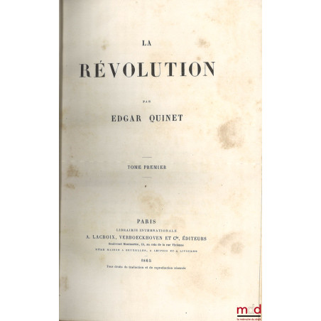 LA RÉVOLUTION