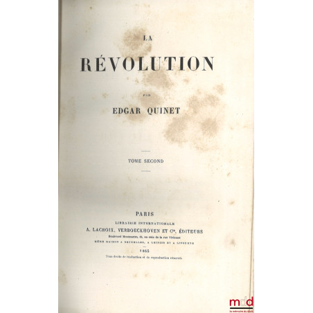 LA RÉVOLUTION