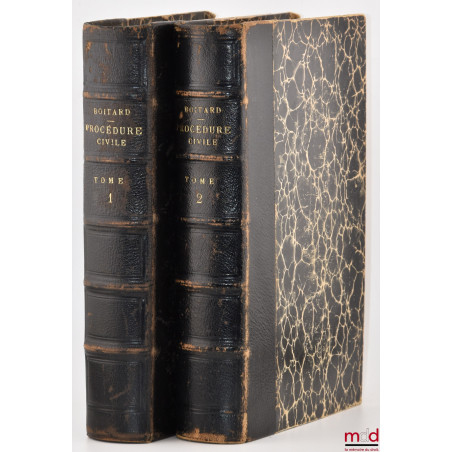 LEÇONS DE PROCÉDURE CIVILE, Publiées par Gustave de LINAGE, Continuées et complétées par G.-F. COLMET-DAAGE, 15e éd. mise au ...