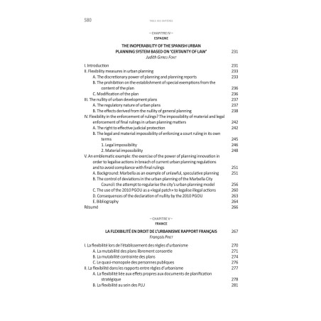 LA FLEXIBILITÉ EN DROIT DE L?URBANISMEFlexibilty in urban planning lawActes du XIIIe Colloque de l?AIDRU Bergame et Bresci...