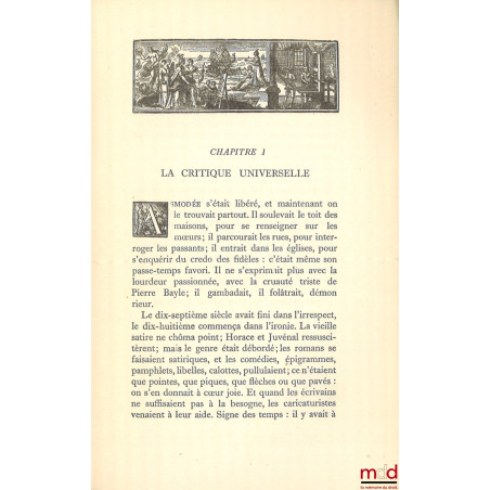 LA PENSÉE EUROPÉENNE AU XVIIIe SIÈCLE, De Montesquieu à Lessing, [mq. t. III : Notes et références]