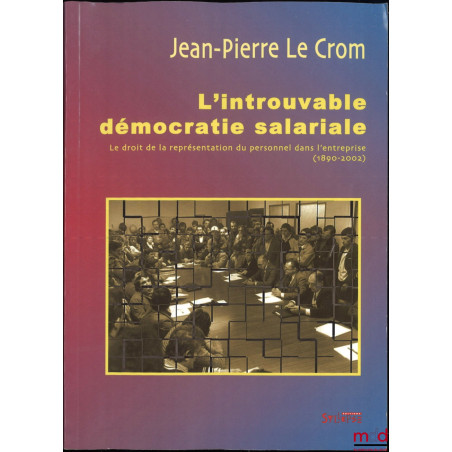 L?INTROUVABLE DÉMOCRATIE SALARIALE, Le droit de la représentation du personnel dans l?entreprise (1890-2002), coll Le présent...