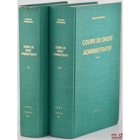 COURS DE DROIT ADMINISTRATIF