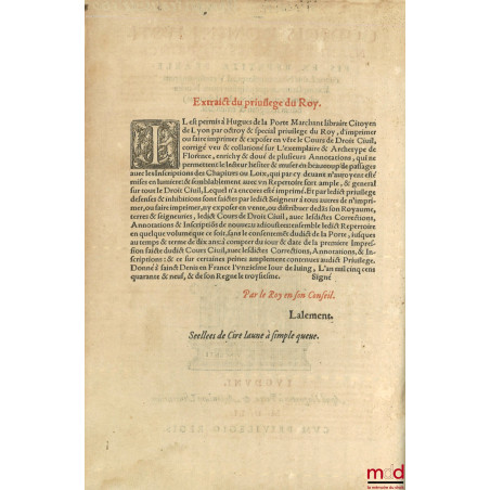 CODICIS DOMINI IUSTINIANI SACRATISSIMI PRINCIPIS EX REPETITA PRAELECTIONE Libri nouem priores, ad vetustissimorum exemplarium...