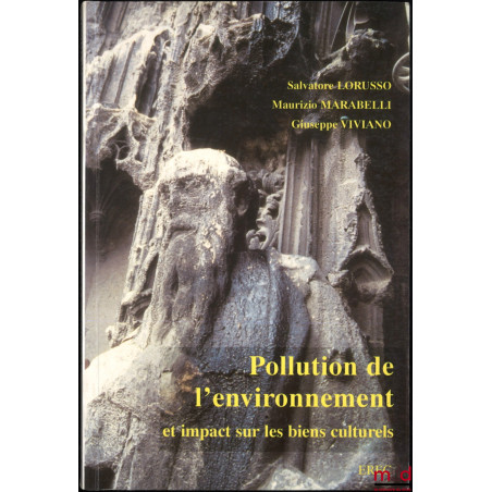 POLLUTION DE L’ENVIRONNEMENT et impact sur les biens culturels, Traduit et adapté par l’italien par Marcel Stefanaggi