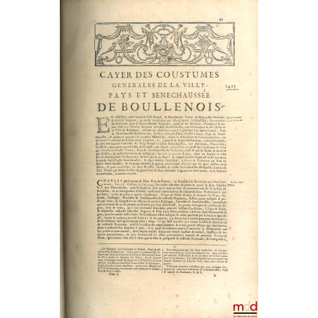 NOUVEAU COUTUMIER GÉNÉRAL OU CORPS DES COUTUMES GÉNÉRALES ET PARTICULIÈRES DE FRANCE, ET DES PROVINCES CONNUES SOUS LE NOM DE...