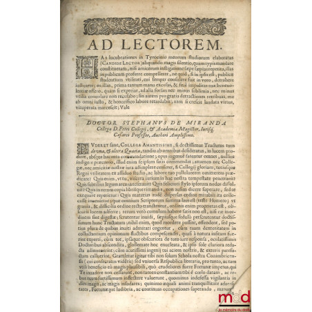 NOVUS ET METHODICUS TRACTATUS DE UNA ET ALTERA QUARTA DEDUCENDA VEL NON LEGITIMA, FALCIDIA, ET TREBELLIANICA, Ad cap. Raynald...