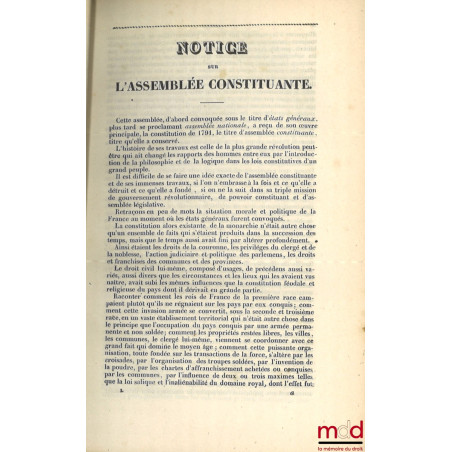 RECUEIL GÉNÉRAL ANNOTÉ DES LOIS, DÉCRETS, ORDONNANCES, ETC., ETC., depuis le mois de juin 1789 jusqu?au mois d?août 1830 ; av...