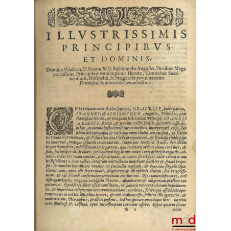 TRACTATUS DE SUCCESSIONE TAM EX TESTAMENTO, QUAM AB INTESTATO, ET ALLIARUM ULTIMARUM VOLUNTATUM Iura, Substitutionum, Fideico...