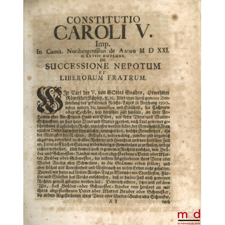 TRACTATUS DE SUCCESSIONE AB INTESTATO, In quo Non tantum Ordinaria in Allodiis & Feudis succedendi ratio, sed & Extraordinari...