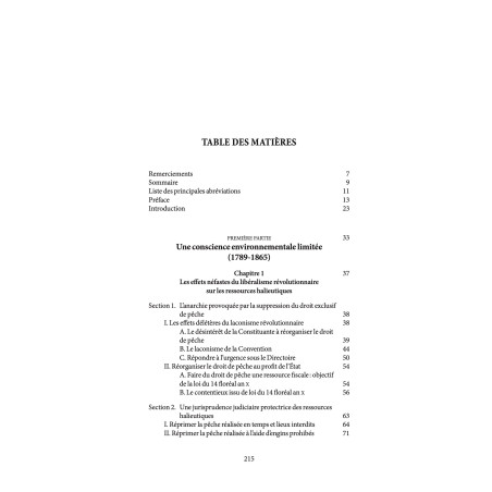 LE DROIT RELATIF À LA PÊCHE FLUVIALE EN FRANCE (1789-1897). Pour une histoire du droit de l?environnement Préface de Grégo...