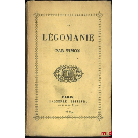 LA LÉGOMANIE