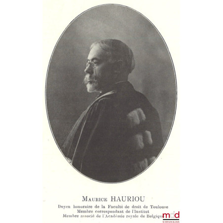 MÉLANGES MAURICE HAURIOU, [incomplet]