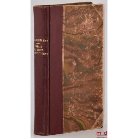 PRÉCIS DE DROIT CONSTITUTIONNEL, coll. Petits précis Dalloz