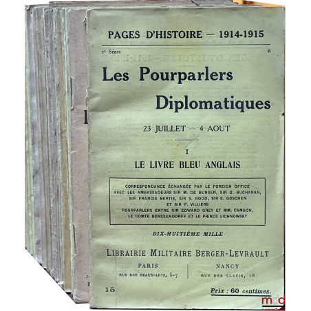 PAGES D’HISTOIRE 1914-1915 (19 fasc. au total)