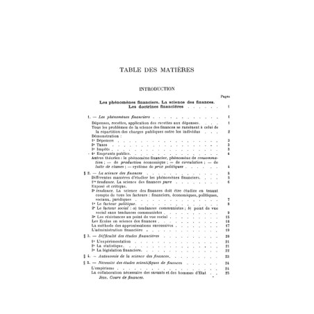 COURS ÉLÉMENTAIRE DE SCIENCE DES FINANCES et de législation financière française Réimpression de l?éd. de 1931 chez Marcel...