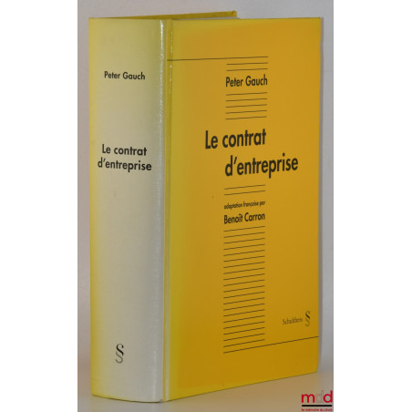 LE CONTRAT D’ENTREPRISE, Adaptation française par Benoît Carron