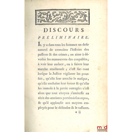 ESSAI SUR L?HISTOIRE GÉNÉRALE DES TRIBUNAUX DES PEUPLES TANT ANCIENS QUE MODERNES, ou DICTIONNAIRE HISTORIQUE ET JUDICIAIRE C...