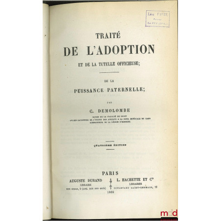 COURS DE CODE NAPOLÉON, tomes 8 à 20 et 22 à 30 (mq. les 1 à 7, t. 21 et 31, édition composite