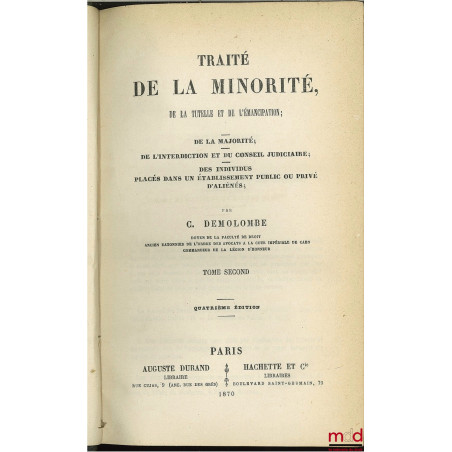 COURS DE CODE NAPOLÉON, tomes 8 à 20 et 22 à 30 (mq. les 1 à 7, t. 21 et 31, édition composite