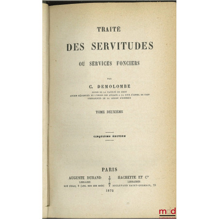 COURS DE CODE NAPOLÉON, tomes 8 à 20 et 22 à 30 (mq. les 1 à 7, t. 21 et 31, édition composite