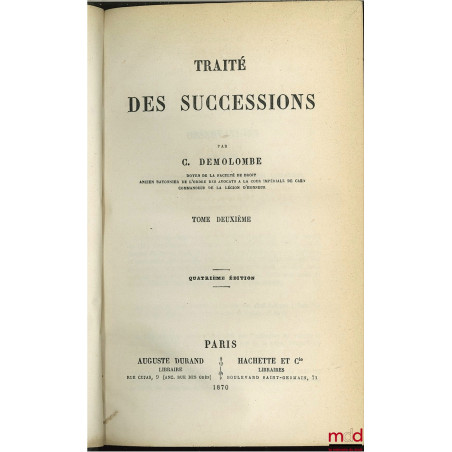 COURS DE CODE NAPOLÉON, tomes 8 à 20 et 22 à 30 (mq. les 1 à 7, t. 21 et 31, édition composite