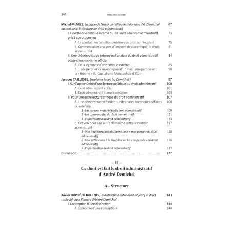 LE DROIT ADMINISTRATIF D?ANDRÉ DEMICHELActes du colloque virtuel organisé les 8 et 9 avril 2021 par le CERMUD de l?ULHN sou...