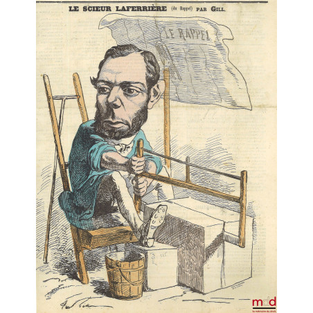 LE SCIEUR LAFERIÈRE (du Rappel) PAR GILL, Journal L’Éclipse du 4 septembre 1869 (2e année, n° 85)