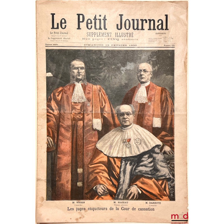 LES JUGES ENQUÊTEURS DE LA COUR DE CASSATION, M. Loew (Président), M. Manau (Procureur général) et M. Chambareaud (Rapporteur...