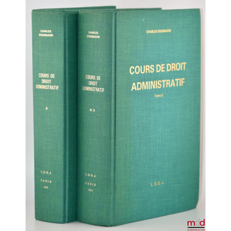 COURS DE DROIT ADMINISTRATIF