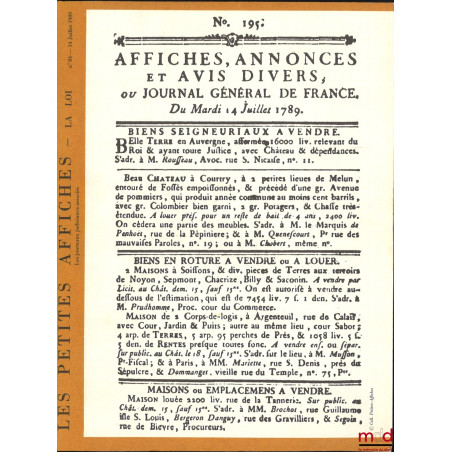 LES PETITES AFFICHES, Porte-Parole de la Déclaration des droits de l’homme et du citoyen de 1789, n° 84, 14 juillet 1989