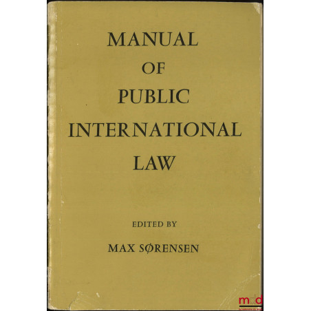 MANUAL OF PUBLIC INTERNATIONAL LAW