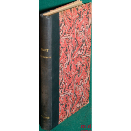 RÉPÉTITIONS ÉCRITES DE DROIT ADMINISTRATIF 1931-1932, 2e année