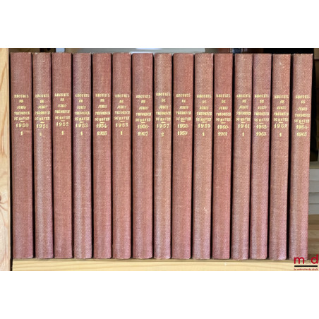 RECUEIL DE JURISPRUDENCE COMMERCIALE ET MARITIME DU HAVRE paraissant tous les trois mois, fondé en 1855 par Me J. Guerrand, c...