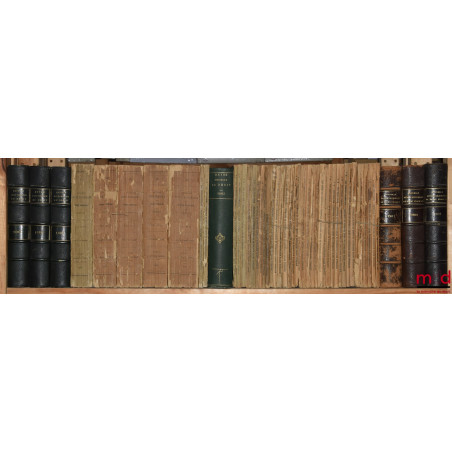 NOUVELLE REVUE HISTORIQUE DE DROIT FRANÇAIS ET ÉTRANGER, fondée en 1855 par MM. É. Laboulaye, E. de Rozière, R. Dareste et C....