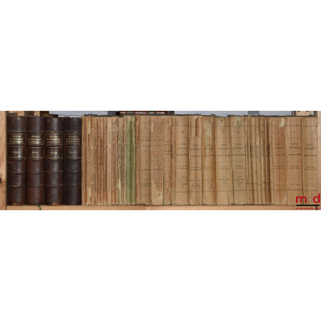 NOUVELLE REVUE HISTORIQUE DE DROIT FRANÇAIS ET ÉTRANGER, fondée en 1855 par MM. É. Laboulaye, E. de Rozière, R. Dareste et C....