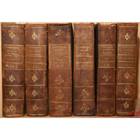 RECUEIL GÉNÉRAL DES LOIS ET DES ARRÊTS EN MATIÈRE CIVILE, CRIMINELLE, COMMERCIALE, ET DE DROIT PUBLIC, DEPUIS L?AVÈNEMENT DE ...