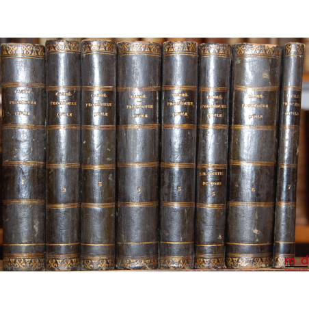 LES LOIS DE LA PROCÉDURE CIVILE, ouvrage dans lequel l?auteur a refondu son analyse raisonnée, son traité et ses questions su...