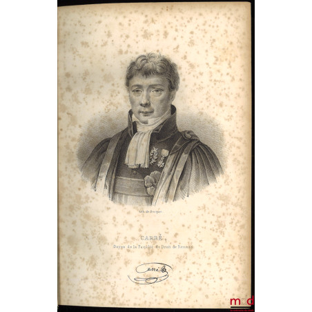 LES LOIS DE LA PROCÉDURE CIVILE, ouvrage dans lequel l?auteur a refondu son analyse raisonnée, son traité et ses questions su...